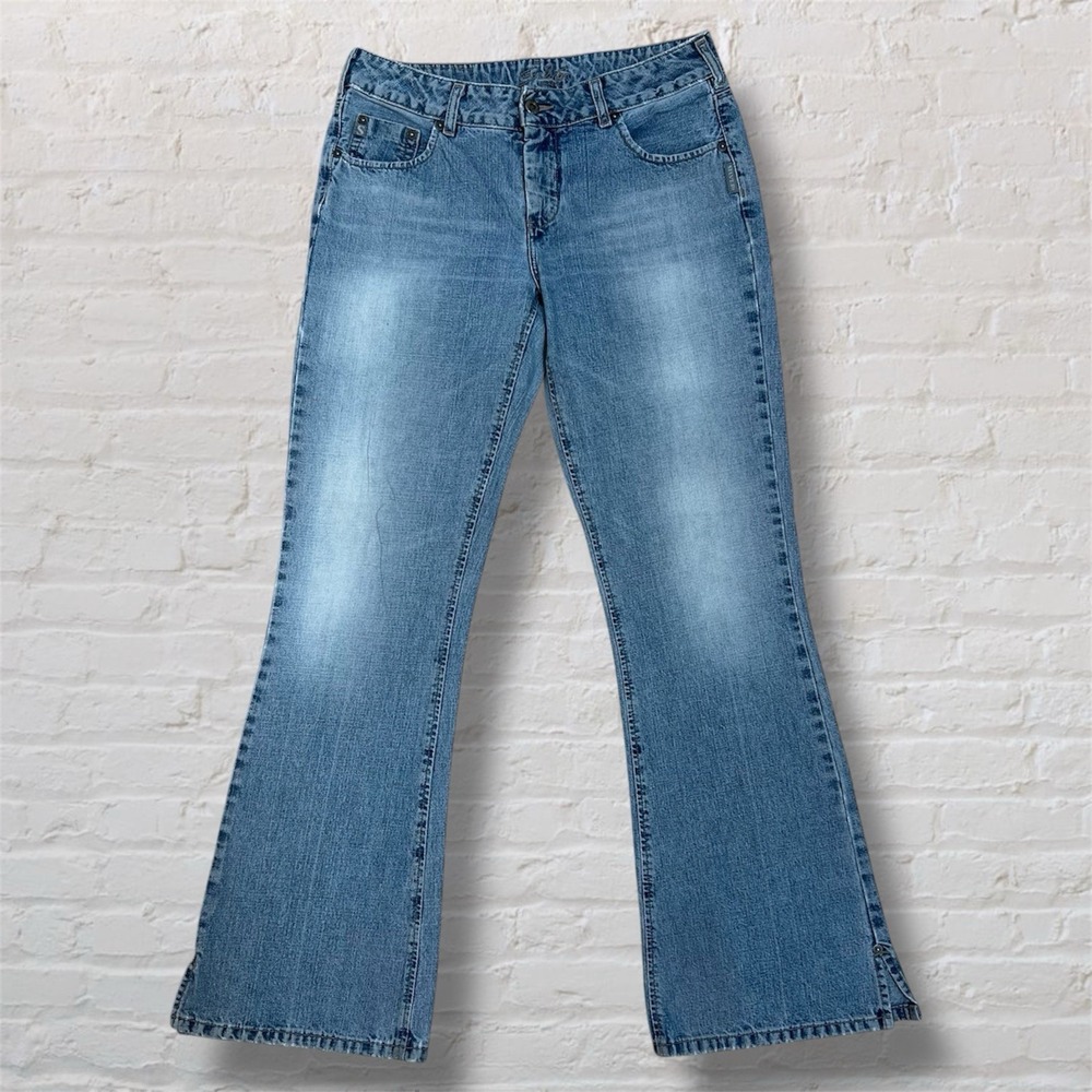 Silver Jeans Women's 31x32 Bootcut Flare Leg Medium Wash Western‎ Blue Denim